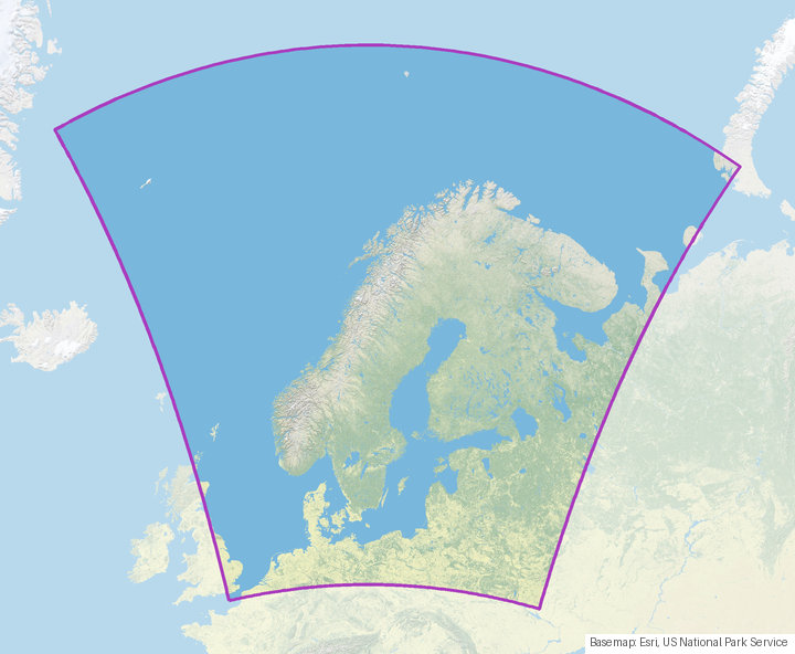 MEPS weather model domain